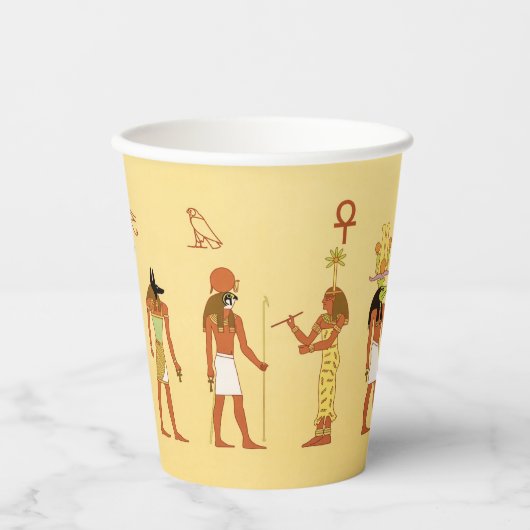 Egyptische goden en goden papieren bekers (Voorkant)