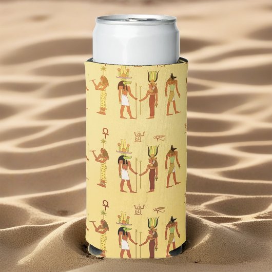 Egyptische goden en goden seltzer blikjeskoeler