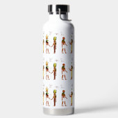 Egyptische goden en goden waterfles (Links)
