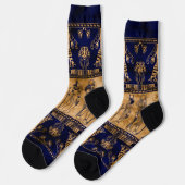 Egyptische goden en siergrens sokken (Links)