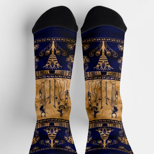 Egyptische goden en siergrens sokken (Top)