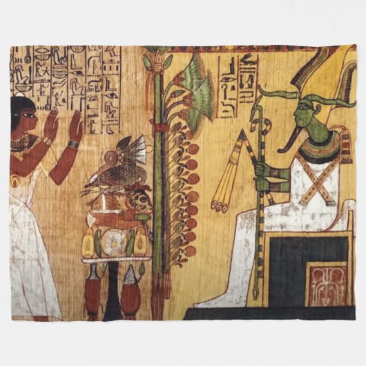 EGYPTISCHE GODEN FLEECE DEKEN (Voorkant (Horizontaal))