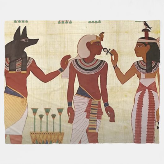 EGYPTISCHE GODEN FLEECE DEKEN (Voorkant (Horizontaal))