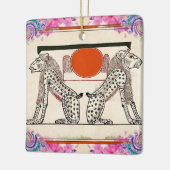 Egyptische goden keramisch ornament (Links)