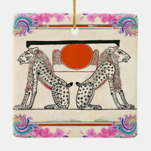 Egyptische goden keramisch ornament