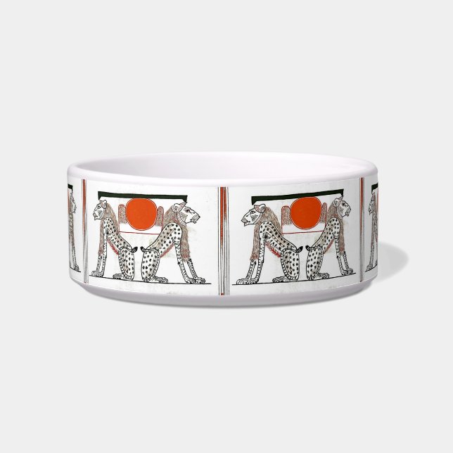 Egyptische goden Pet Bowl Voerbakje (Voorkant)