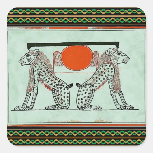 Egyptische goden Sticker (Voorkant)