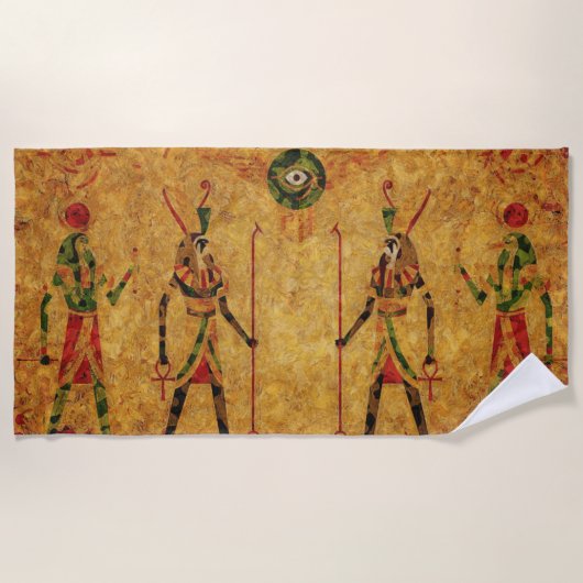 Egyptische goden strandlaken (Voorkant)