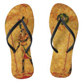 Egyptische goden teenslippers (Voetbed)