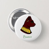 Egyptische godin - Bastet Badge Ronde Button 5,7 Cm (Voorkant /achterkant)