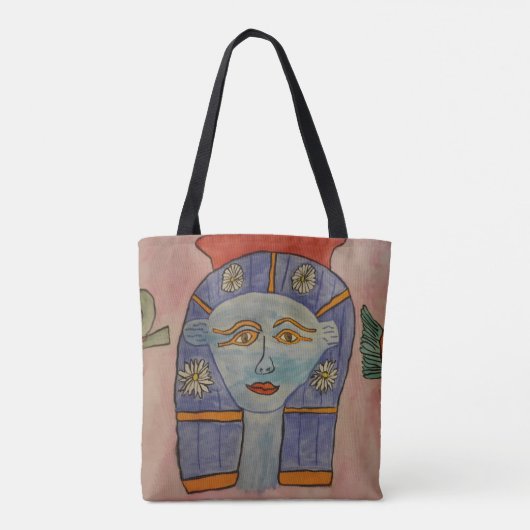 Egyptische godin-Canvas tas (Achterkant)