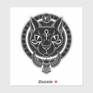 Egyptische godin cat Bastet Sticker