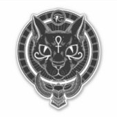 Egyptische godin cat Bastet Sticker (Voorkant)