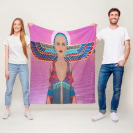 Egyptische godin Fleece Blanket