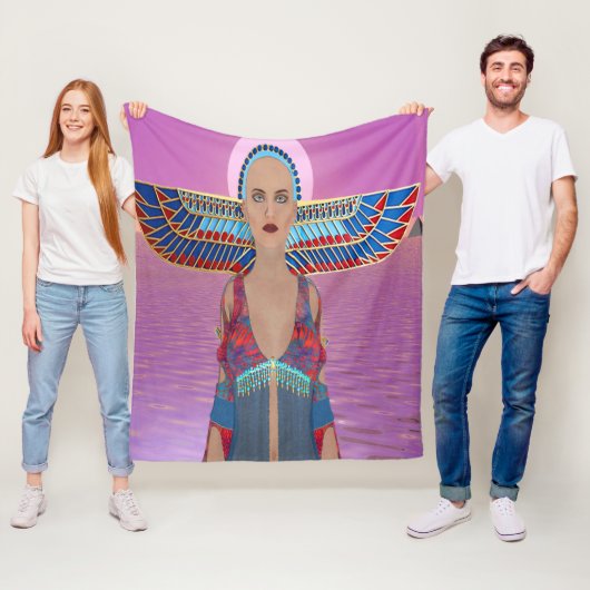 Egyptische godin Fleece Blanket (In situ)