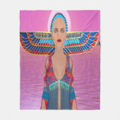 Egyptische godin Fleece Blanket (Voorkant)