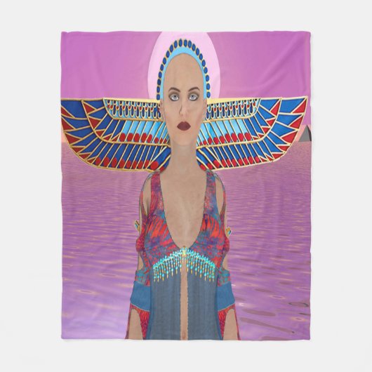 Egyptische godin Fleece Blanket (Voorkant)