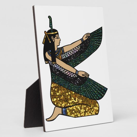 egyptische godin fotoplaat (Zijkant)