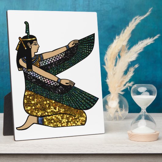 egyptische godin fotoplaat (Zijkant)