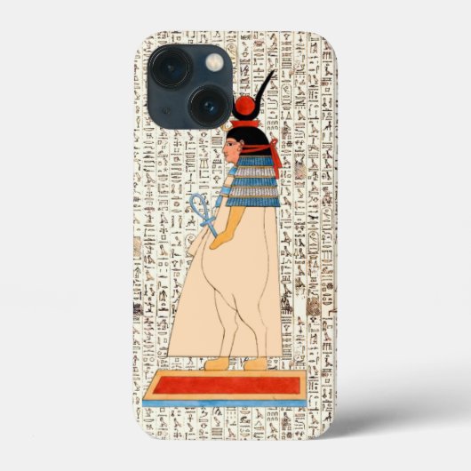 Egyptische godin Hathor Hiërogliefen Case-Mate iPhone Case (Achterkant)