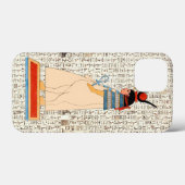 Egyptische godin Hathor Hiërogliefen Case-Mate iPhone Case (Achterkant (horizontaal))