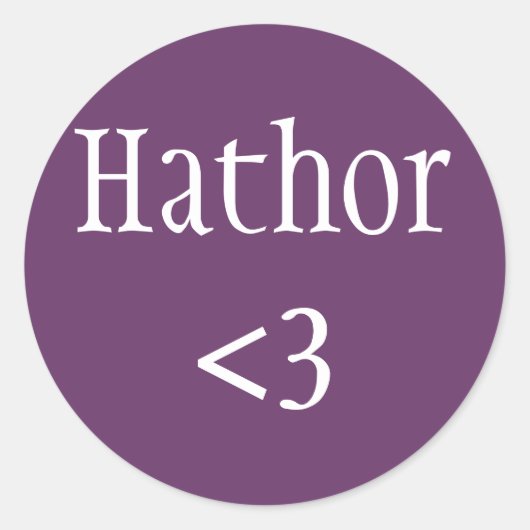 Egyptische godin Hathor Love sticker (Voorkant)
