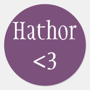 Egyptische godin Hathor Love sticker