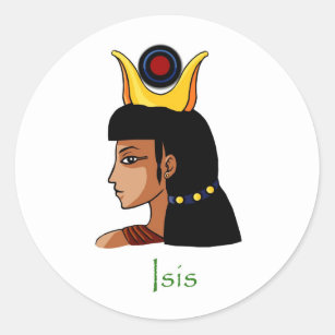 Egyptische godin Isis Ronde Sticker