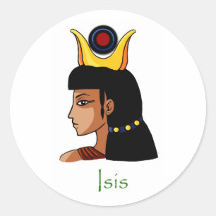 Egyptische godin Isis Ronde Sticker