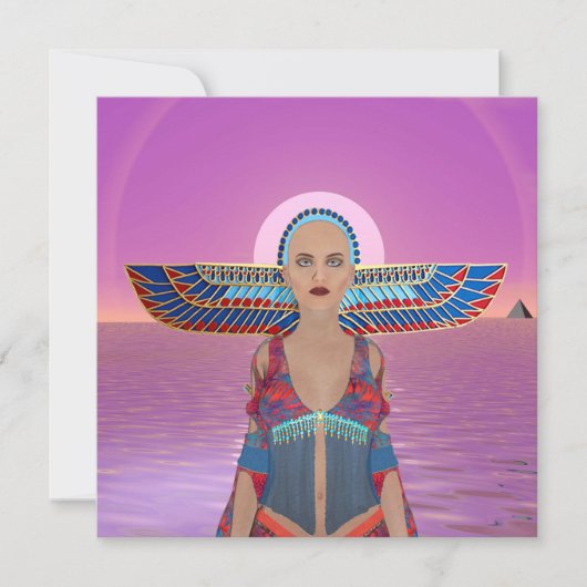 Egyptische Godin  Kaart (Voorkant)