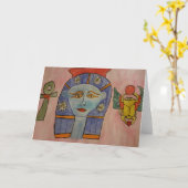 Egyptische godin kaart (Gele Bloem)
