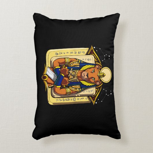 Egyptische godin Lioness Sekhmet God Bastet Accent Kussen (Voorkant(Verticaal))