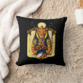 Egyptische godin Lioness Sekhmet God Bastet Kussen (Deken)