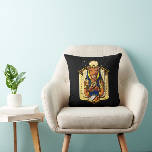 Egyptische godin Lioness Sekhmet God Bastet Kussen (Stoel)