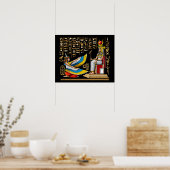 Egyptische godin Maat Isis Poster (Keuken)
