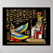 Egyptische godin Maat Isis Poster (Voorkant)
