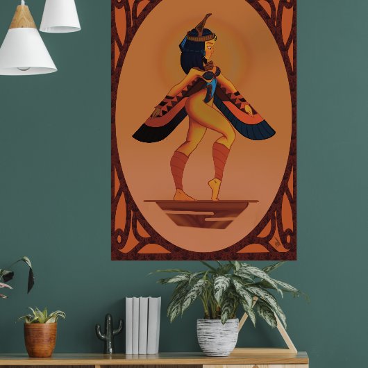 Egyptische Godin MAAT Poster (Woonkamer 1)