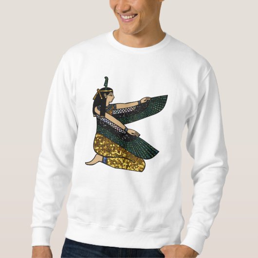egyptische godin mannen sweatshirt (Voorkant)