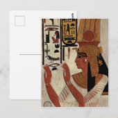 Egyptische godin Nefertari Briefkaart (Voorkant / Achterkant)