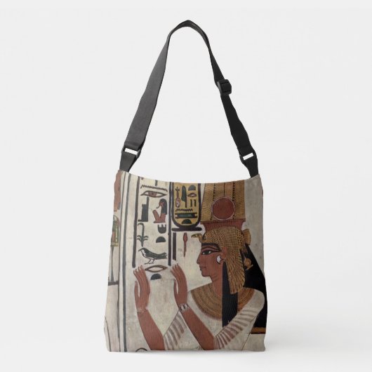Egyptische godin Nefertari Crossbody Tas (Voorkant)