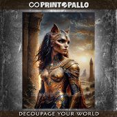 Egyptische godin Sekhmet de bloeddorstige Tissuepapier