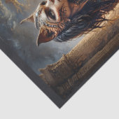 Egyptische godin Sekhmet de bloeddorstige Tissuepapier (Detail)