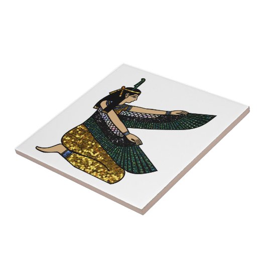 egyptische godin tegeltje (Zijkant)