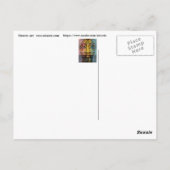 Egyptische godin Warrior Briefkaart (Achterkant)