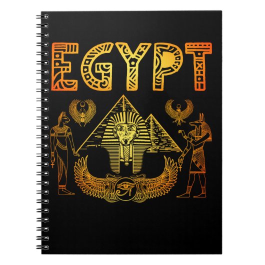 Egyptische Gods Pyramids King Egypt Farao Notitieboek (Voorkant)