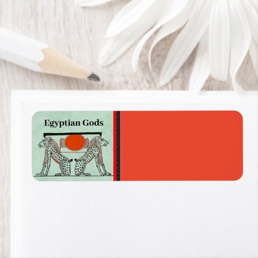 Egyptische Gods Return Address Label (Insitu)