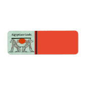 Egyptische Gods Return Address Label (Voorkant)