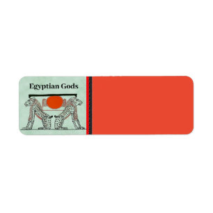 Egyptische Gods Return Address Label