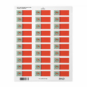 Egyptische Gods Return Address Label (Full Sheet)