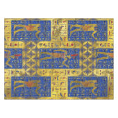 Egyptische gouden symbolen op Lapis Lazuli Tafelkleed (Voorkant (Horizontaal))